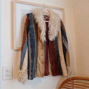 Penny Lane Jacket with denim and corduroy